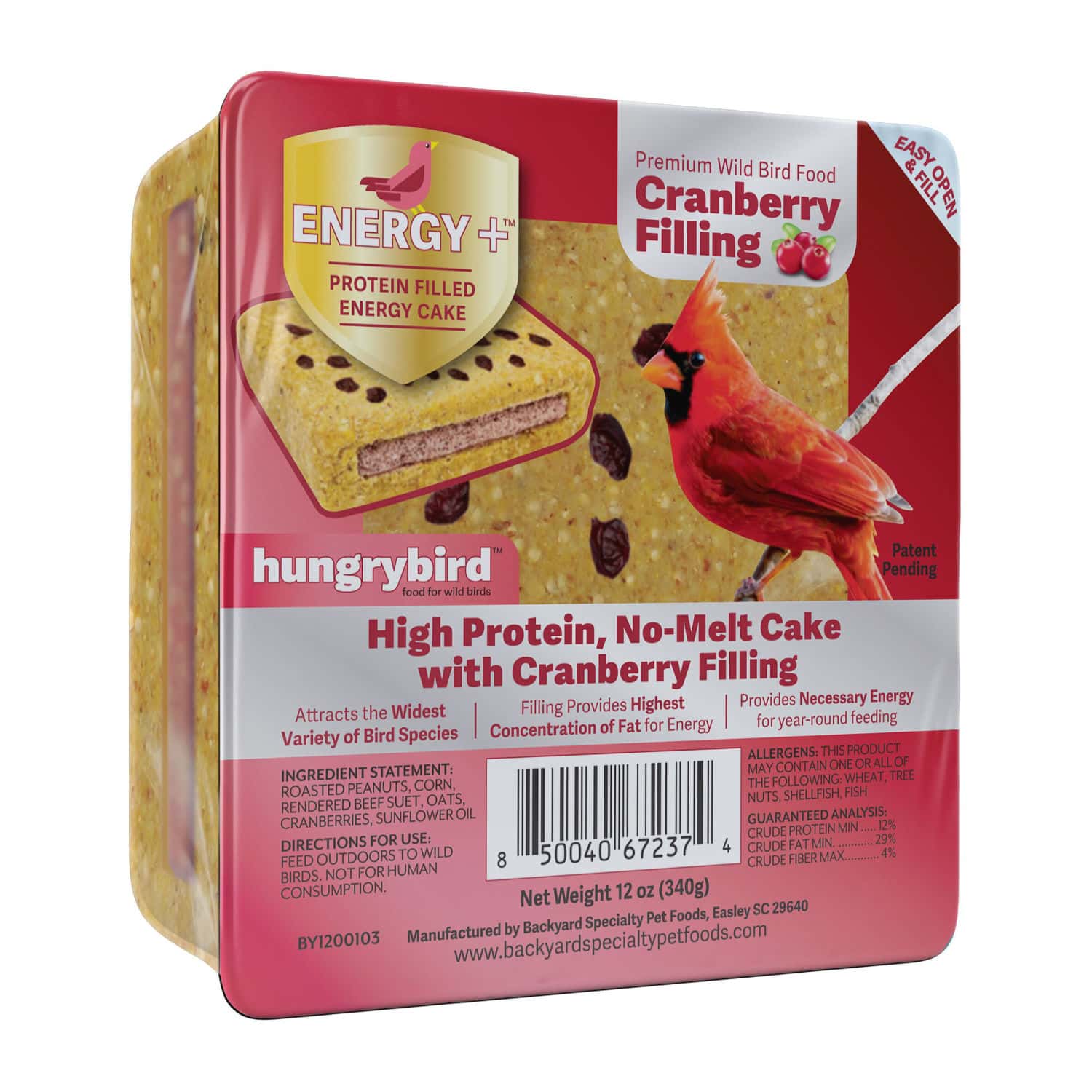 ENERGY+ Filled Suet Cake (Cranberry)