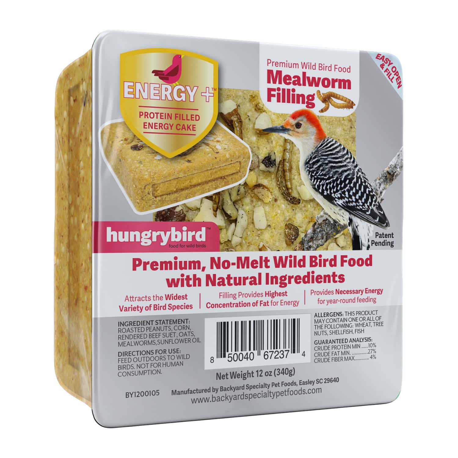 ENERGY+ Filled Suet Cake (Mealworm)