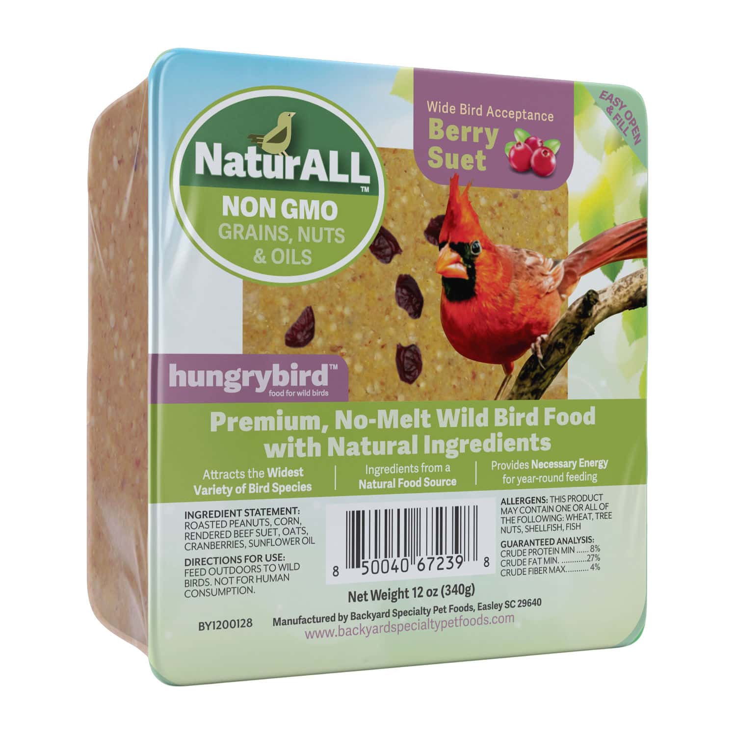 NaturALL Non-GMO Suet Cake (Berry)