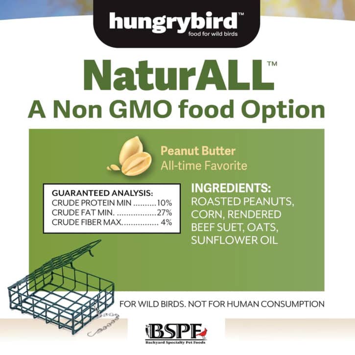 NaturALL Non-GMO Suet Cake (Peanut Butter)